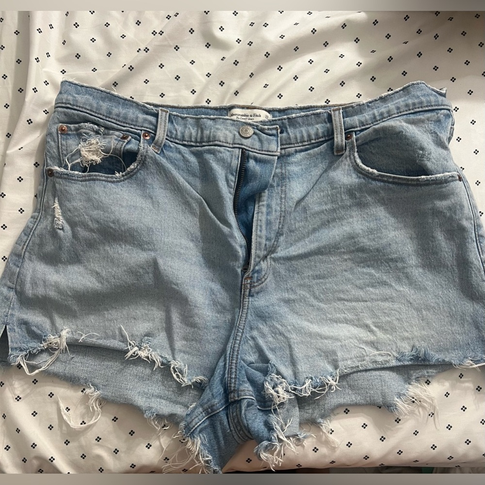 Abercrombie High Rise Cut Off Shorts